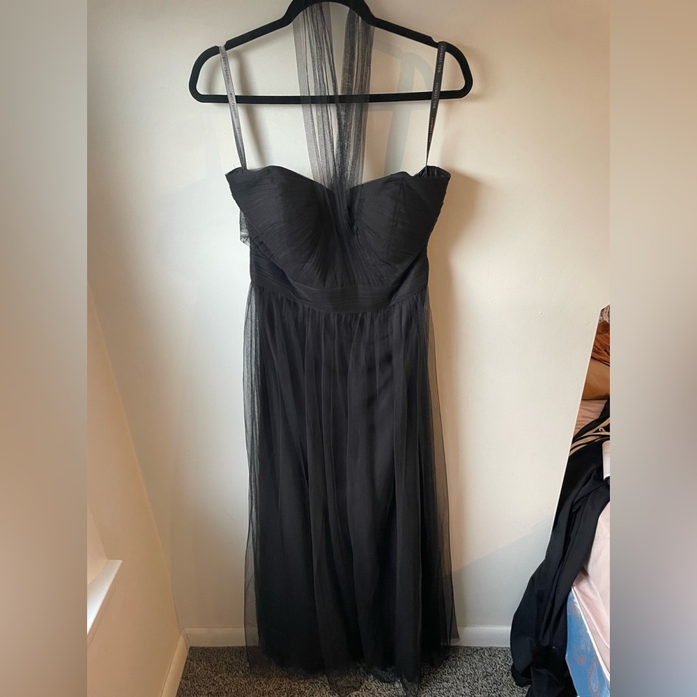 Bill Levkoff NWT Mesh Tool Halter Black Ball Gown Women’s 12